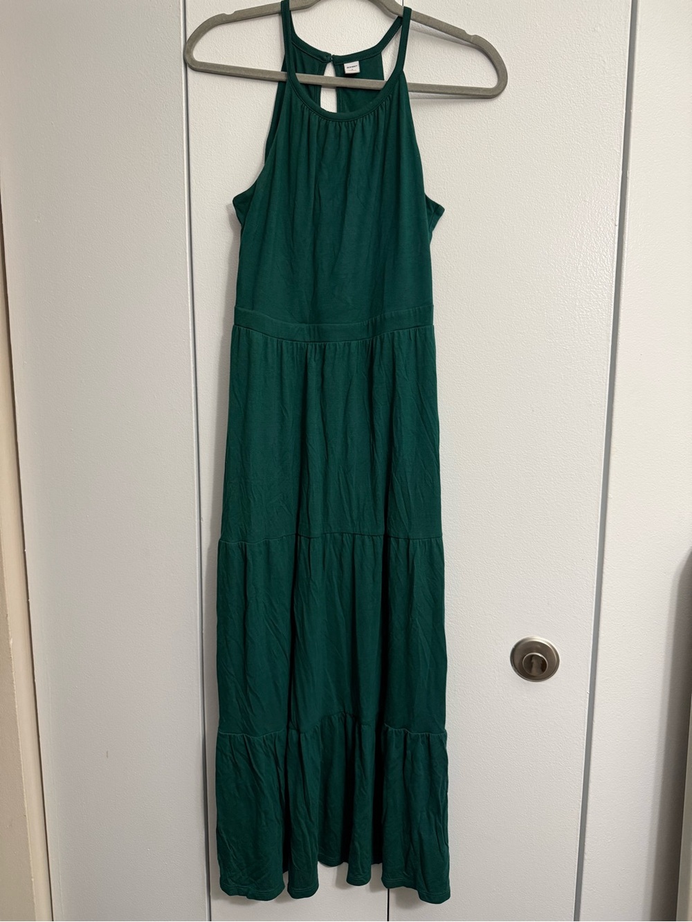 Old Navy Green Sleeveless Halter Top Maxi Dress Size Small